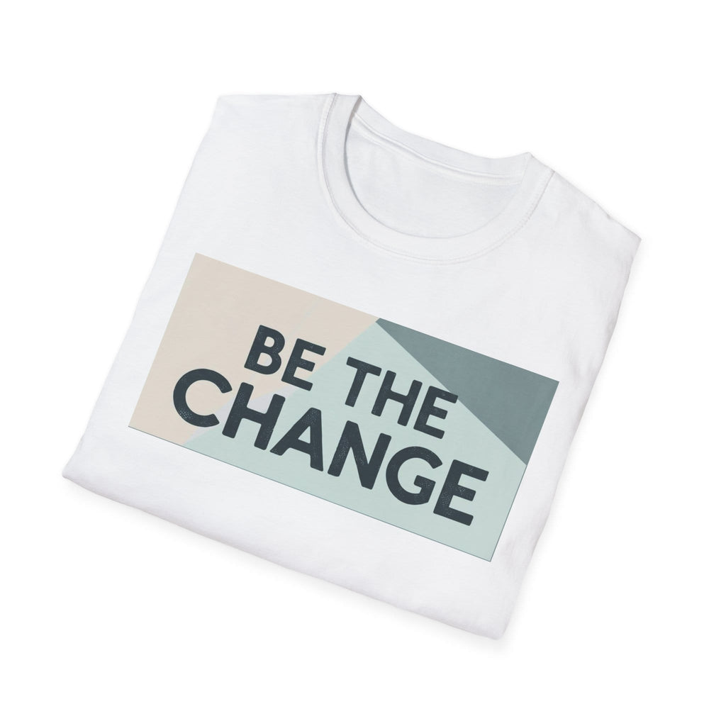 Cotton T-Shirt, Minimalist Inspiration T-Shirt, Geometric Shapes, Soft Gradient, Quote Tee, Motivational Shirt image 3