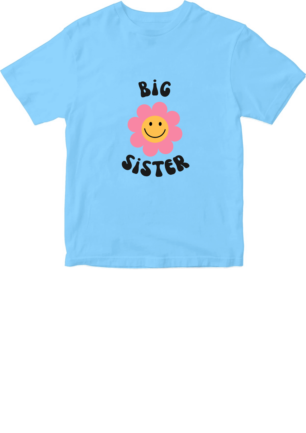 Big Sister Printed Kid’s T-Shirt – Soft Cotton Blend | Marfz.pk - XL, Sky Blue image