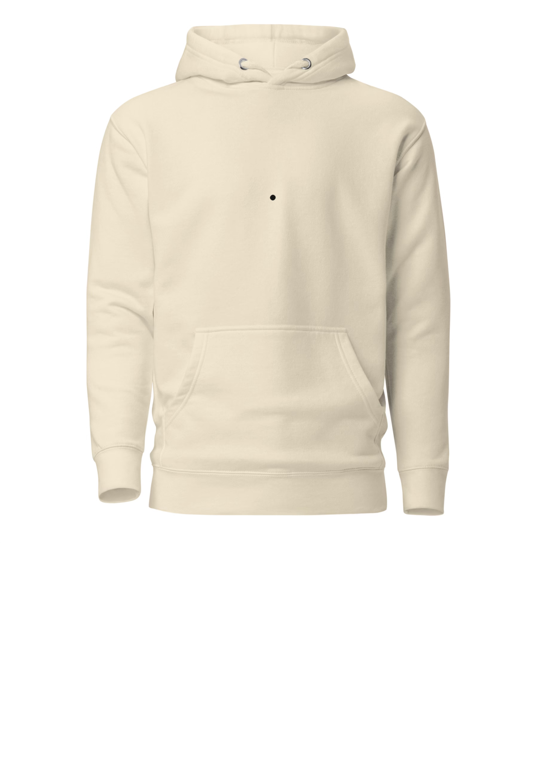Plain Beige Hoodie Sweatshirt.