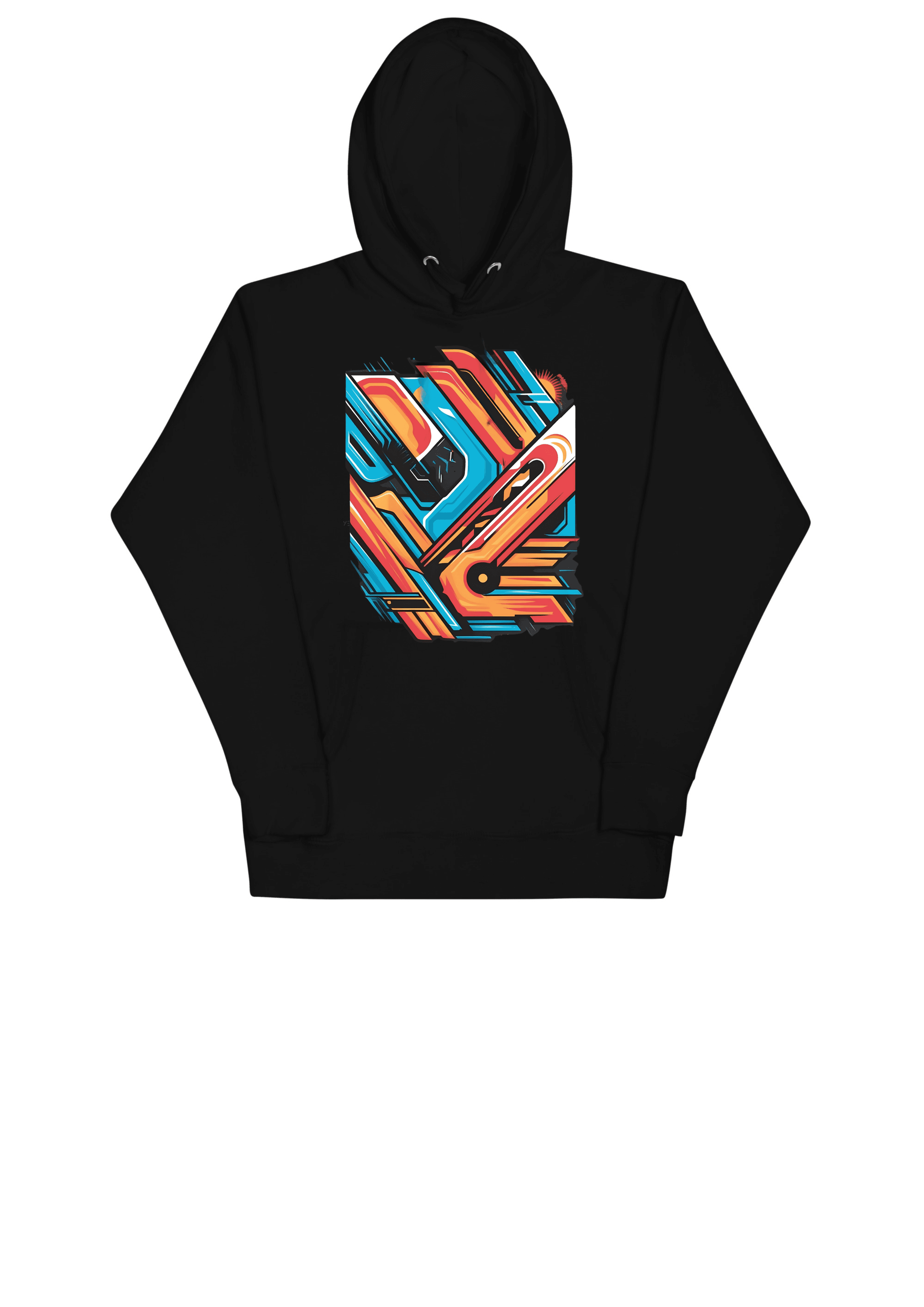Unisex Hoodie with Abstract Art Graphic – Trendy and Stylish Sweatshirt for All Genders