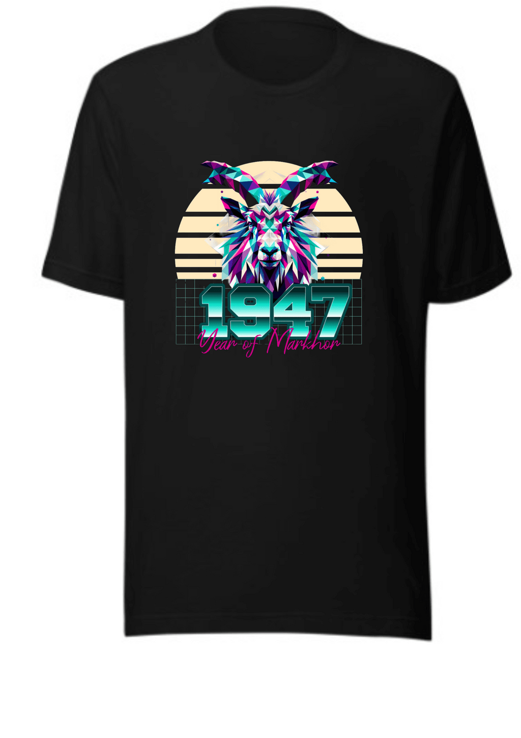 Men's T-Shirt, Year of Markhor, Love Animals, Nature Wildlife Tee, Mountain Goat Shirt, Animal Lover Gift