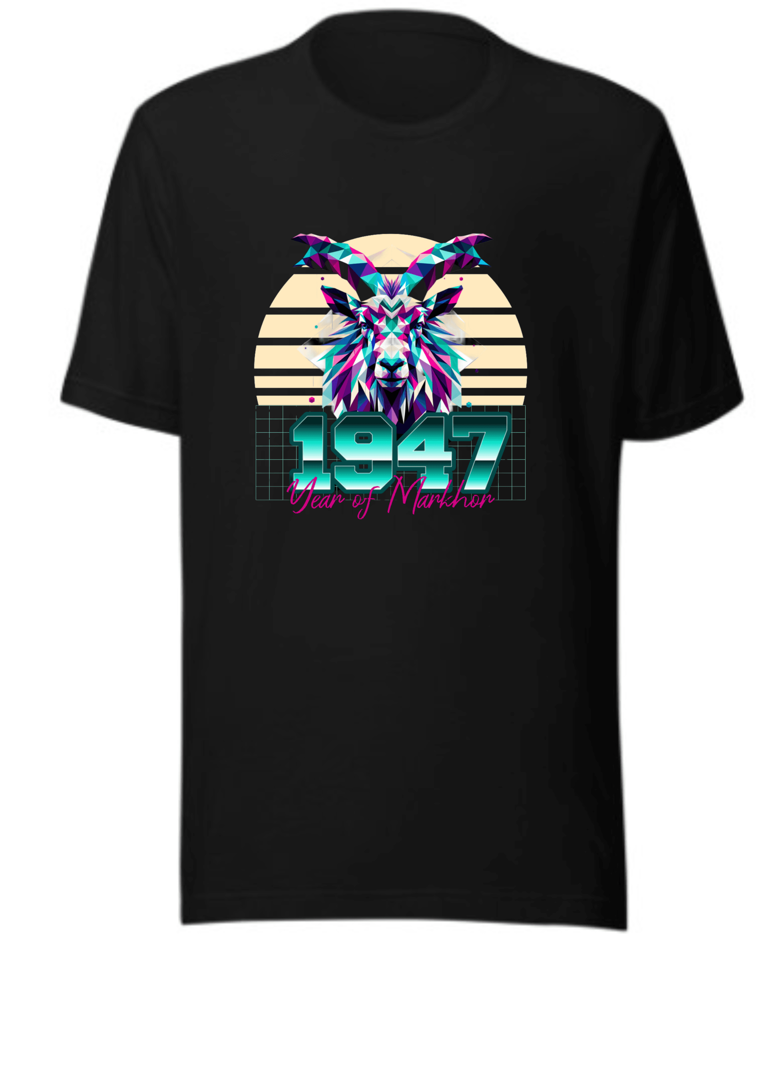 Men's T-Shirt, Year of Markhor, Love Animals, Nature Wildlife Tee, Mountain Goat Shirt, Animal Lover Gift