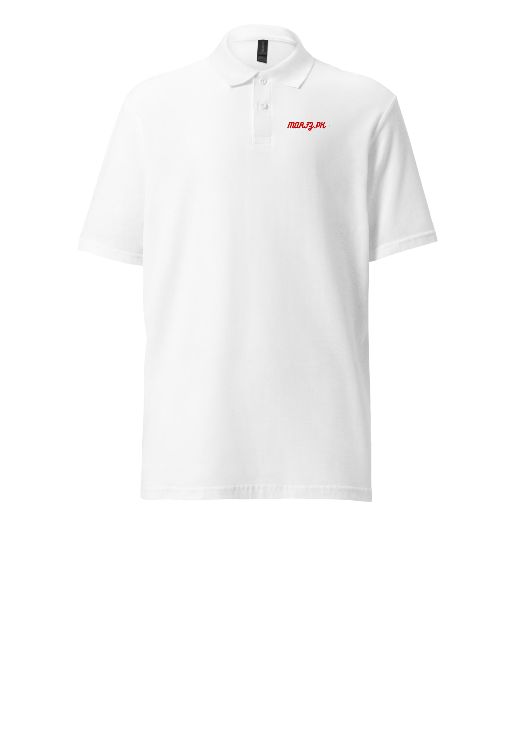 Plain White Polo Shirt for Men – Premium Cotton | MARFZ.PK