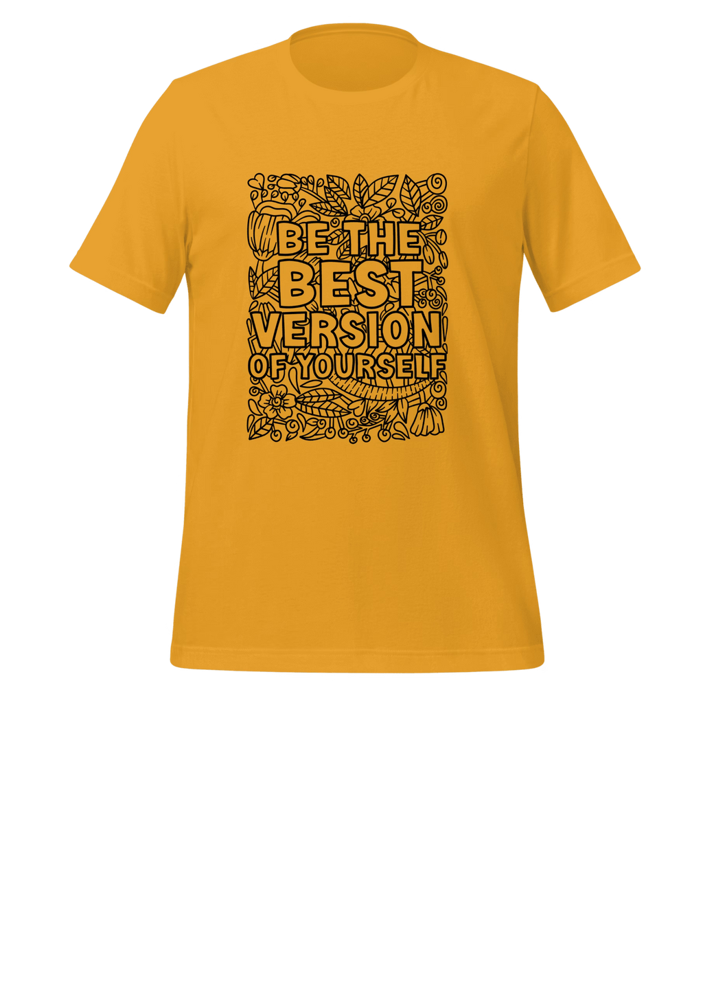 Unisex Printed T-Shirt – Be the Best Version of Yourself | Marfz.pk