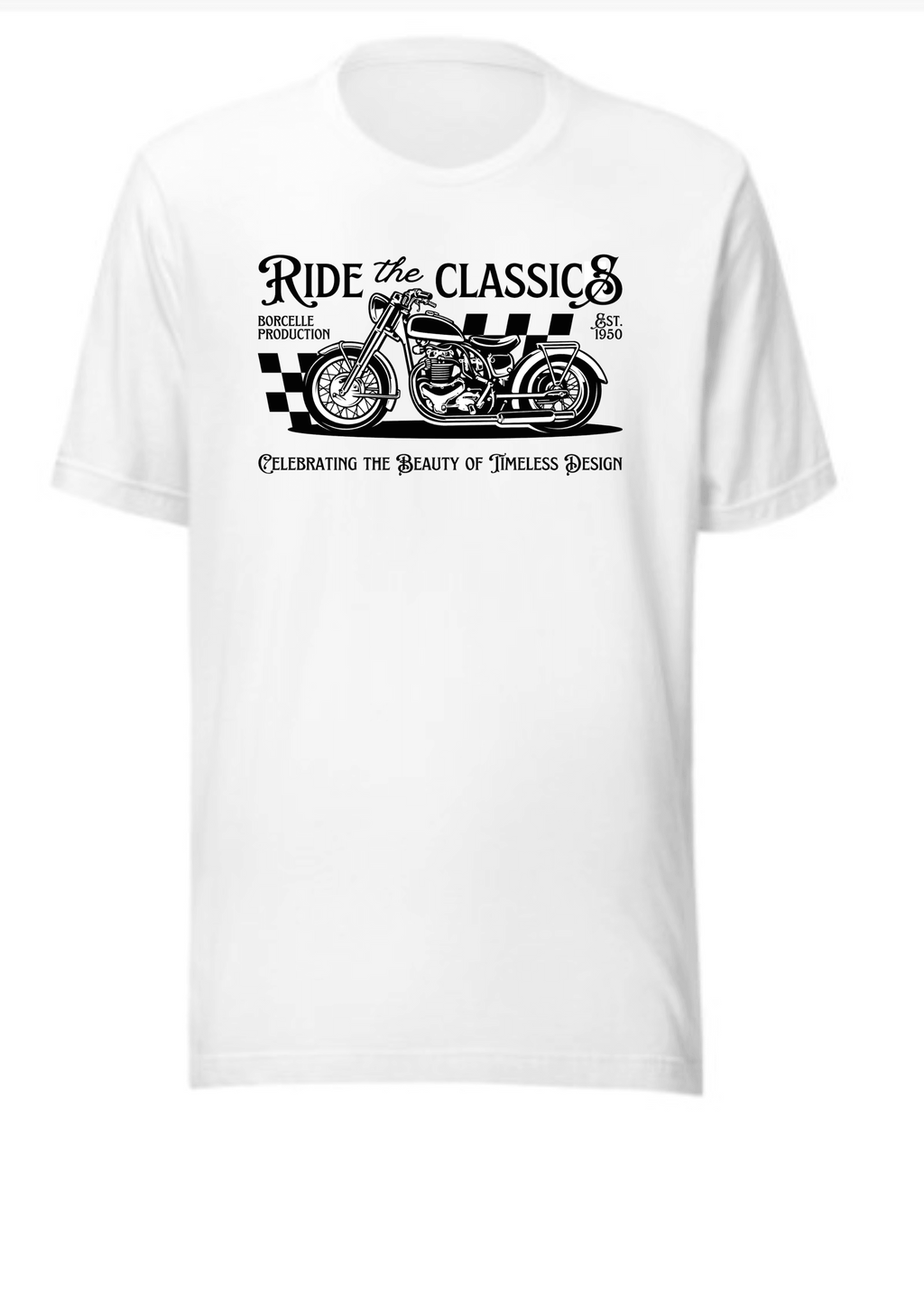 Men’s Biker T-Shirt – Rides of Classic Graphic Tee | Marfz.pk