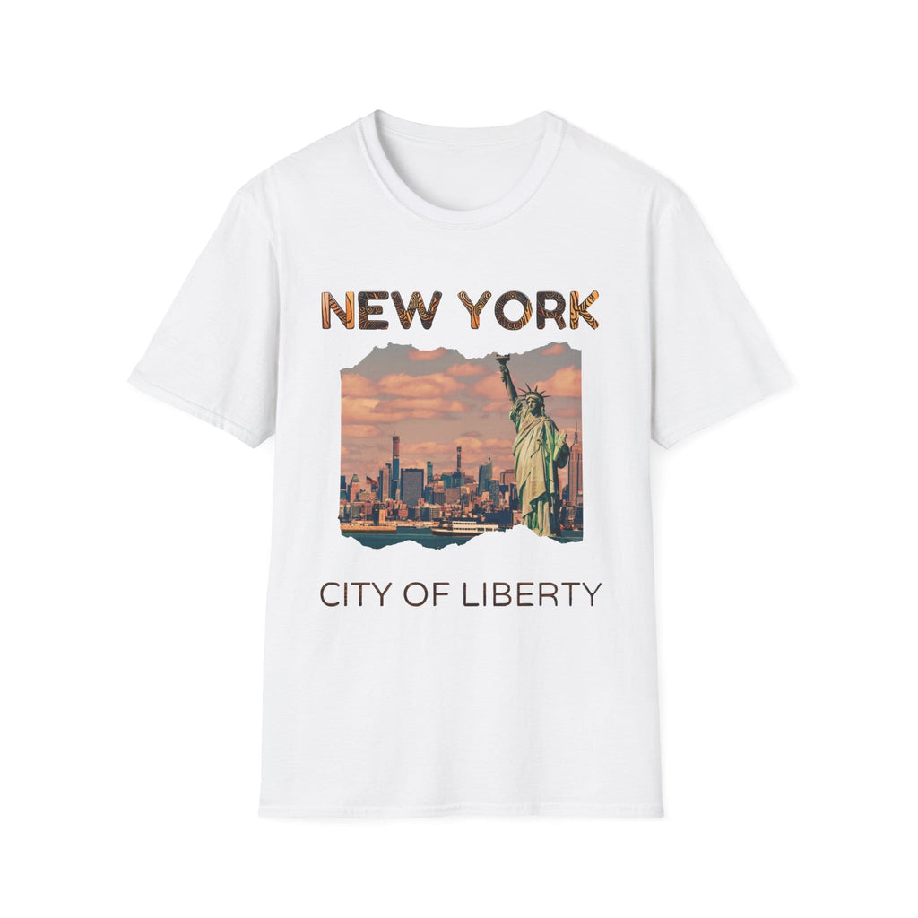 New York City of Liberty T-Shirt, Soft Tee, Travel Shirt, Gift for NYC Lovers, Vintage NYC Apparel, Statue of Liberty