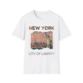 New York City of Liberty T-Shirt, Soft Tee, Travel Shirt, Gift for NYC Lovers, Vintage NYC Apparel, Statue of Liberty