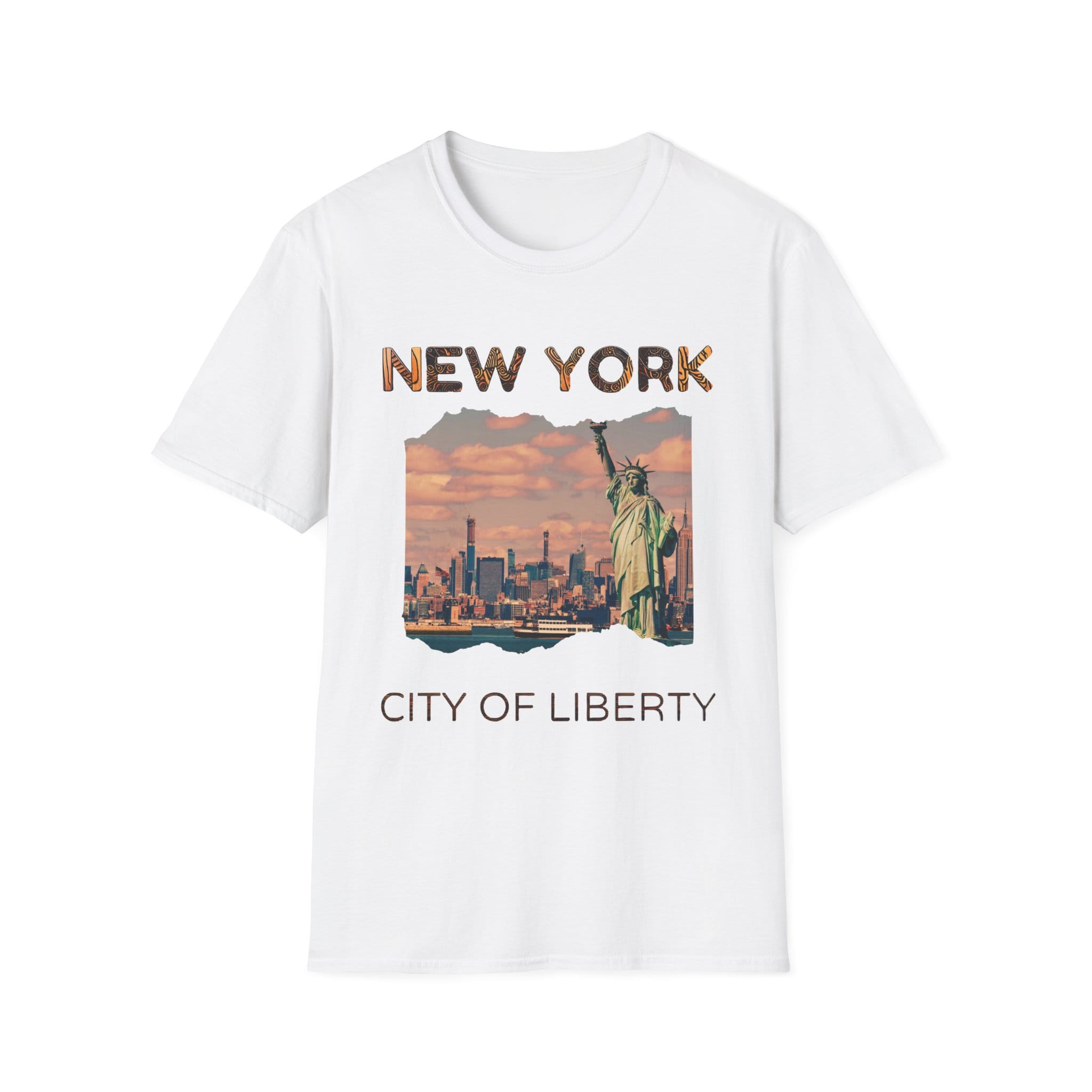 New York City of Liberty T-Shirt, Soft Tee, Travel Shirt, Gift for NYC Lovers, Vintage NYC Apparel, Statue of Liberty