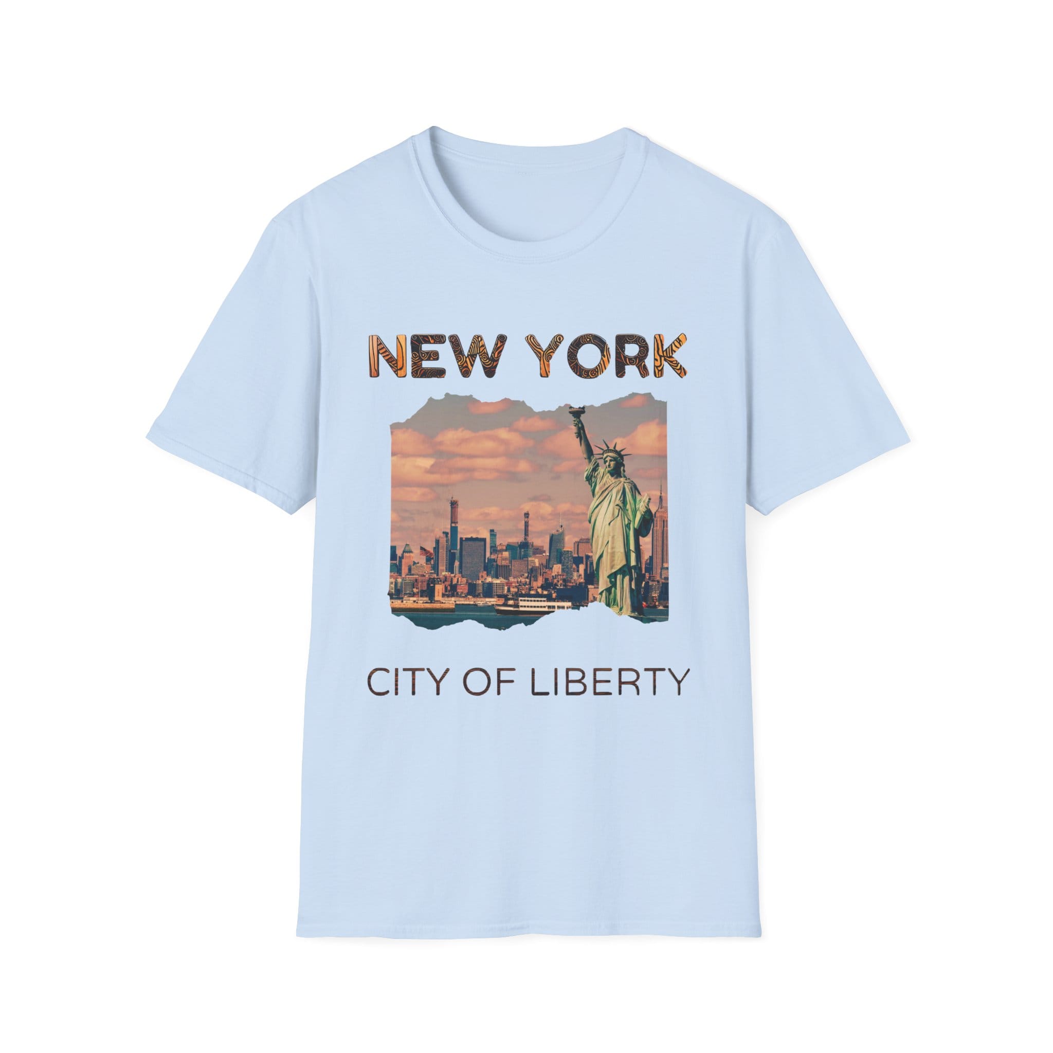 New York City of Liberty T-Shirt, Soft Tee, Travel Shirt, Gift for NYC Lovers, Vintage NYC Apparel, Statue of Liberty