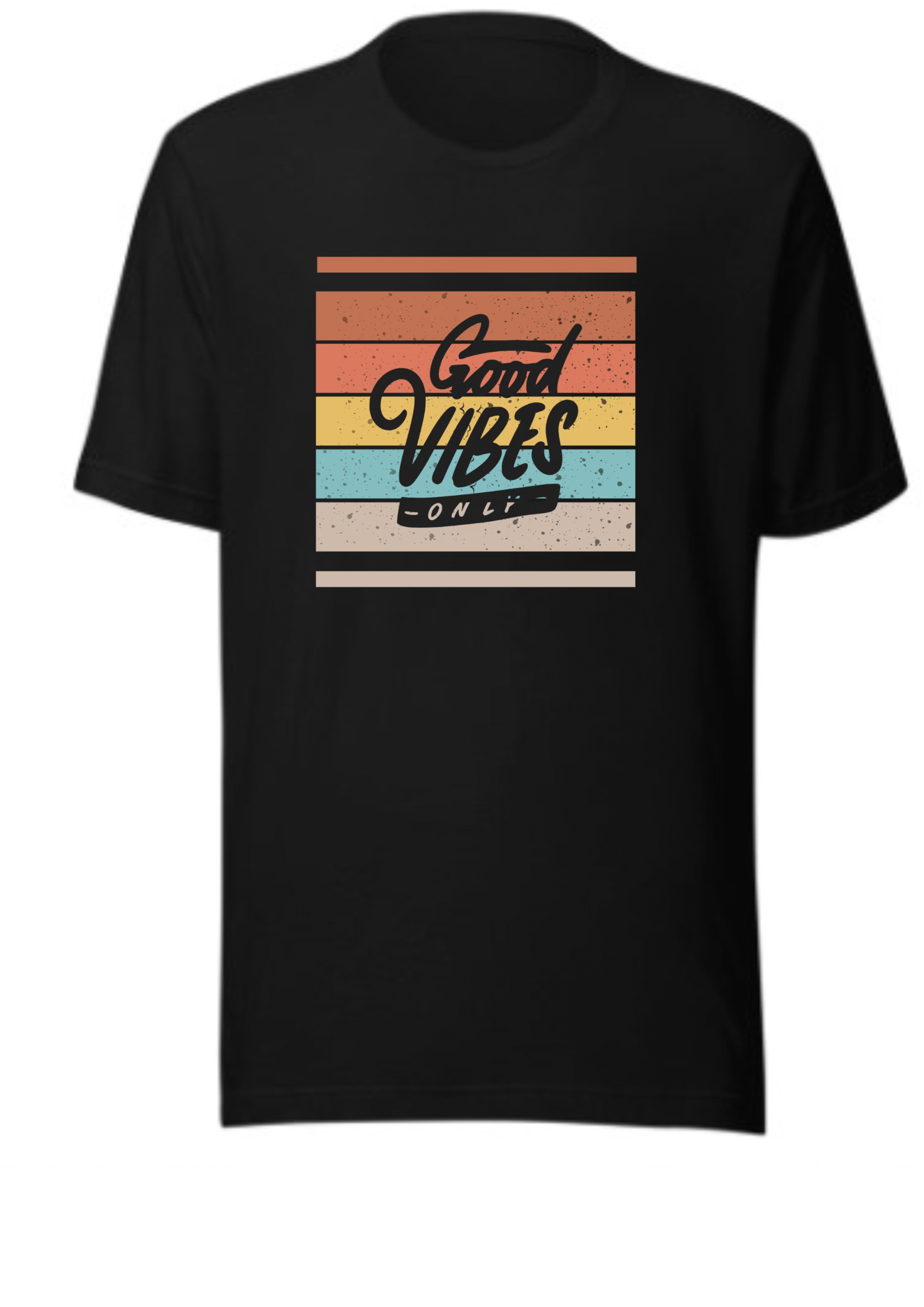 Good Vibes Only Unisex T-Shirt | 100% Cotton | Positive Statement Tee for Men & Women