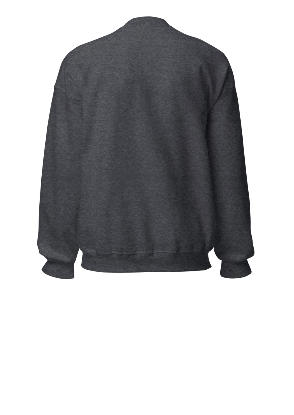Plain Charcoal Grey Sweatshirt (Back)- Marfz.pk