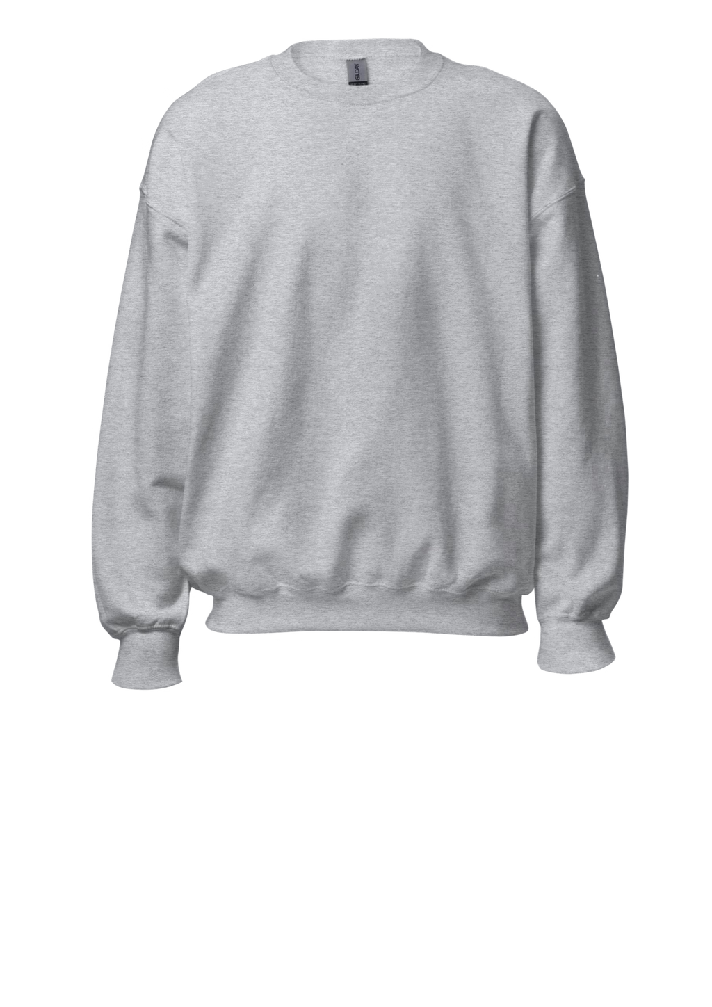 Plain Heather Grey Sweatshirt (Front)- Marfz.pk