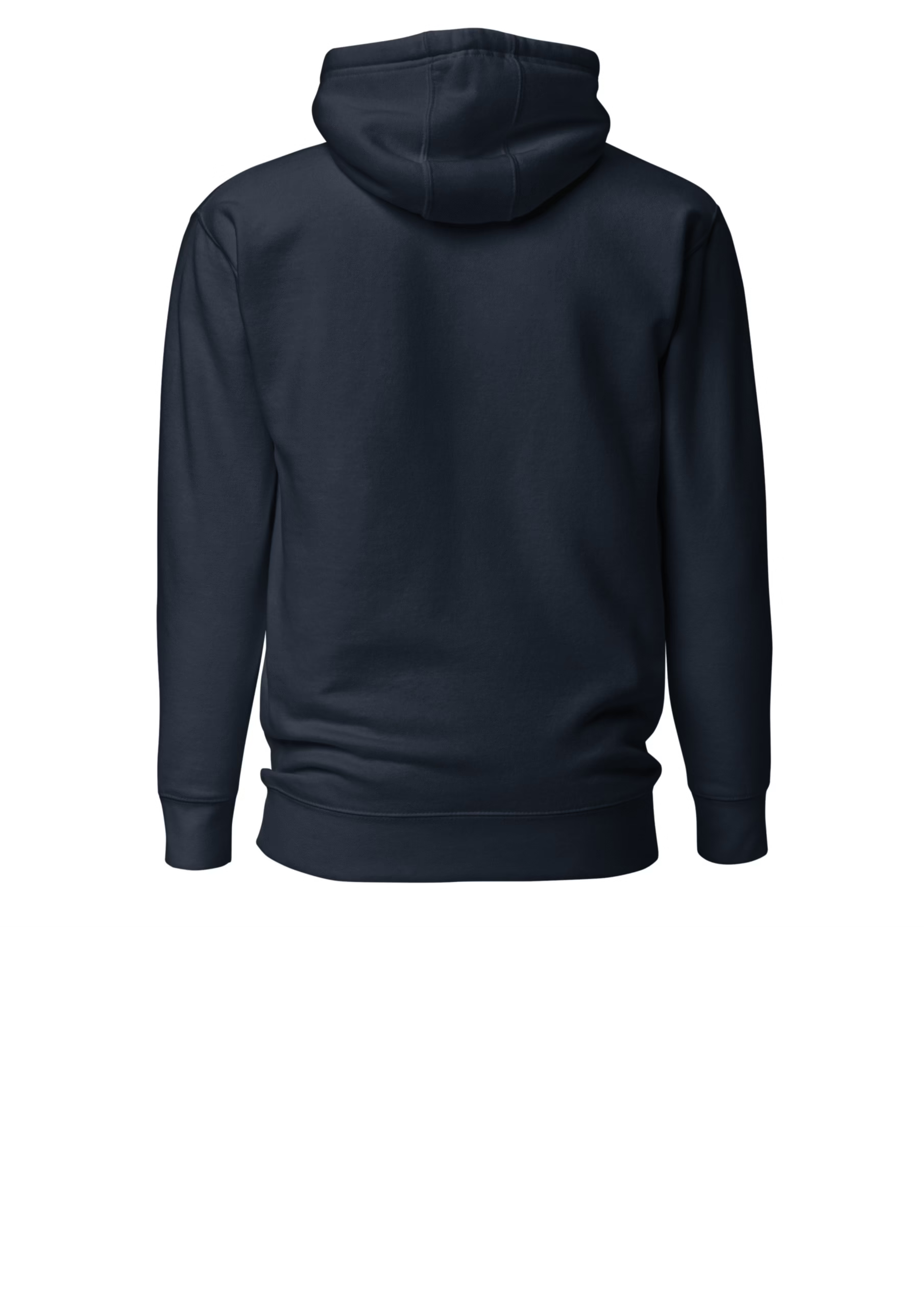 Plain Navy Hoodie for men and women (Back)