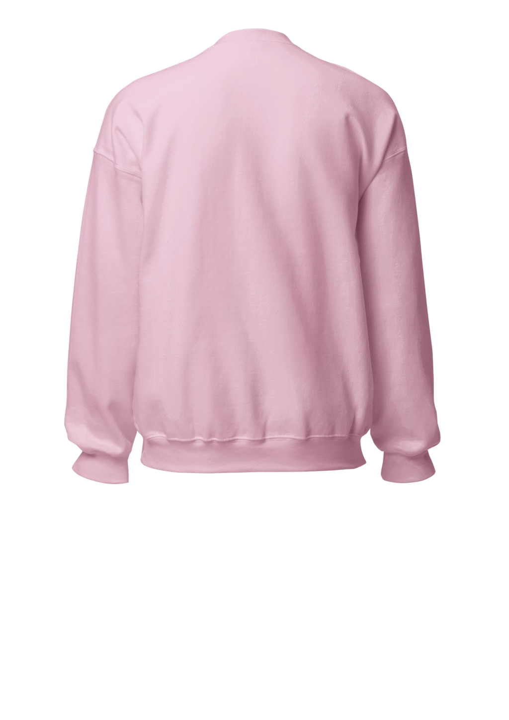 Plain Pink Sweatshirt (back)- Marfz.pk