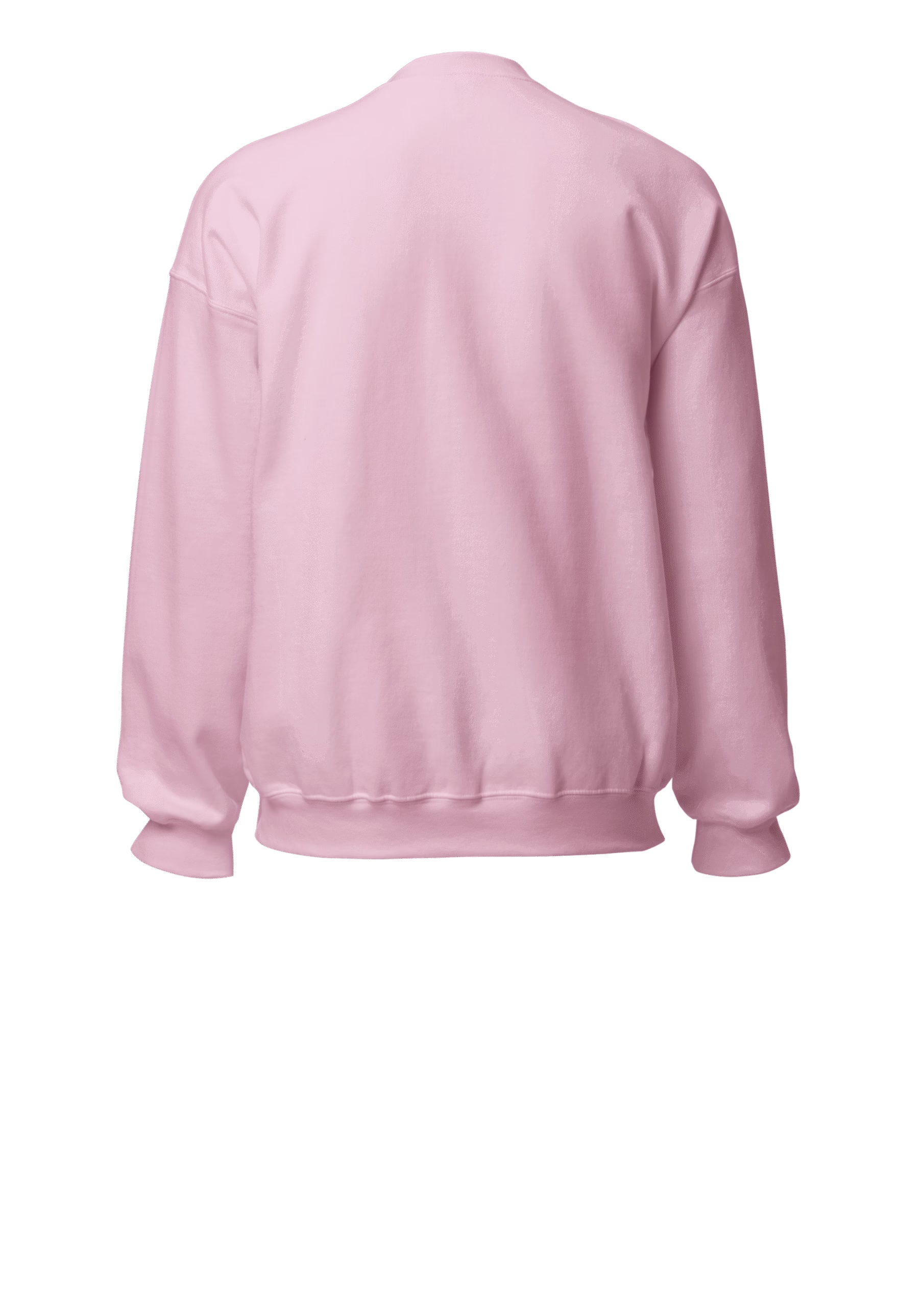 Plain Pink Sweatshirt (back)- Marfz.pk