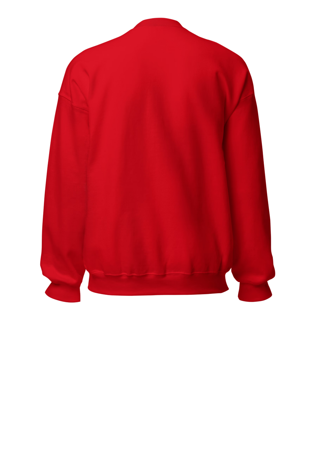 Plain Red Sweatshirt (Back) - Marfz.pk