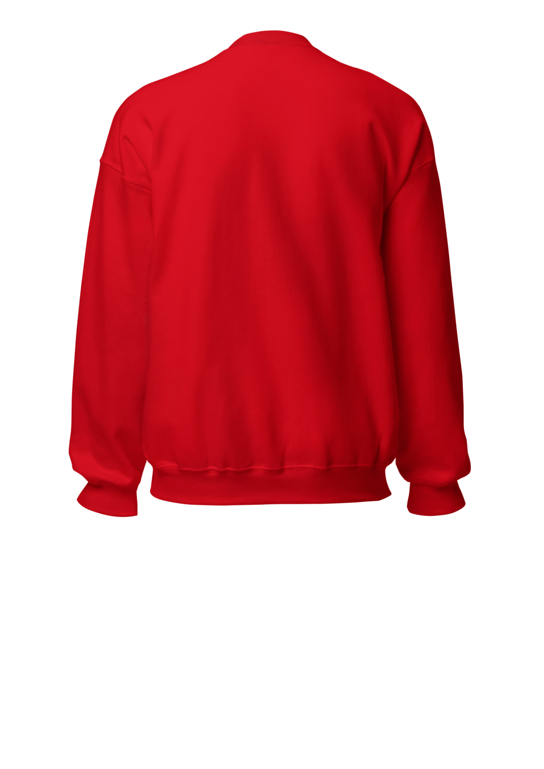 Plain Red Sweatshirt (Back) - Marfz.pk