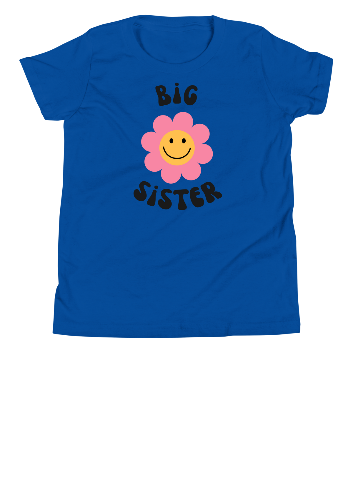 Big Sister Printed Kid’s T-Shirt – Soft Cotton Blend | Marfz.pk - L, Royal Blue image