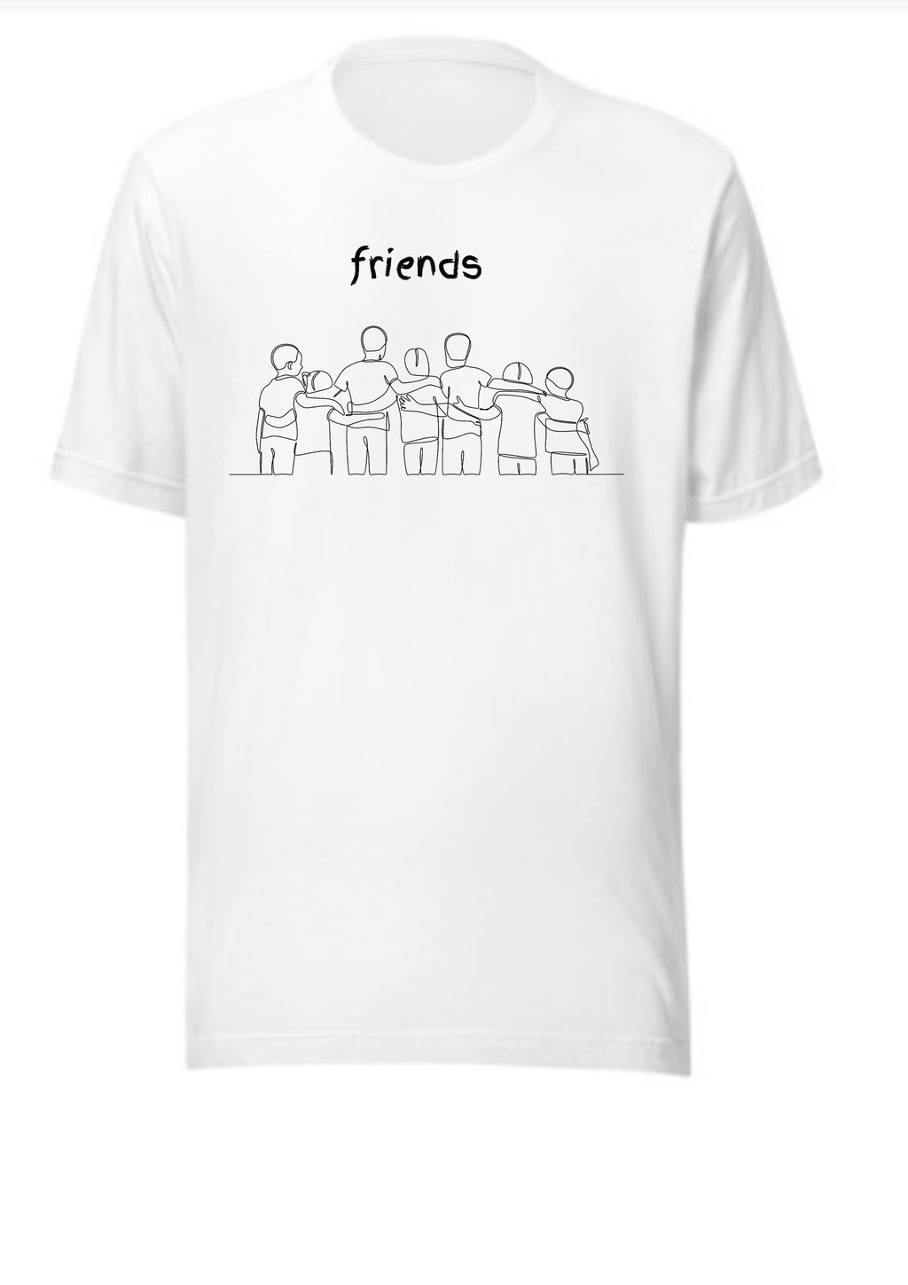 Classic Friends Unisex Heavy Cotton Tee - Men's T-Shirt, Women's T-Shirt, Casual and Vintage - S, White image