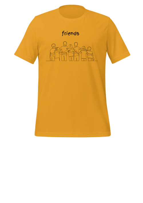 Classic Friends Unisex Heavy Cotton Tee - Men's T-Shirt, Women's T-Shirt, Casual and Vintage image 0
