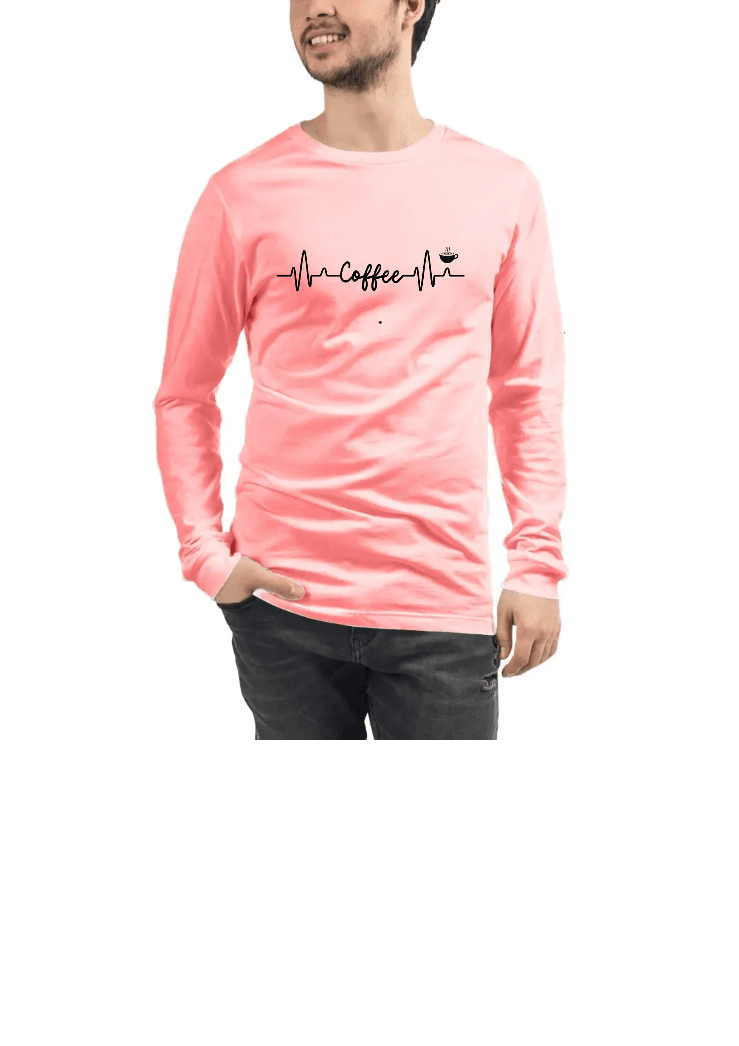 Unisex Long Sleeve Shirt - Coffee - Image 5
