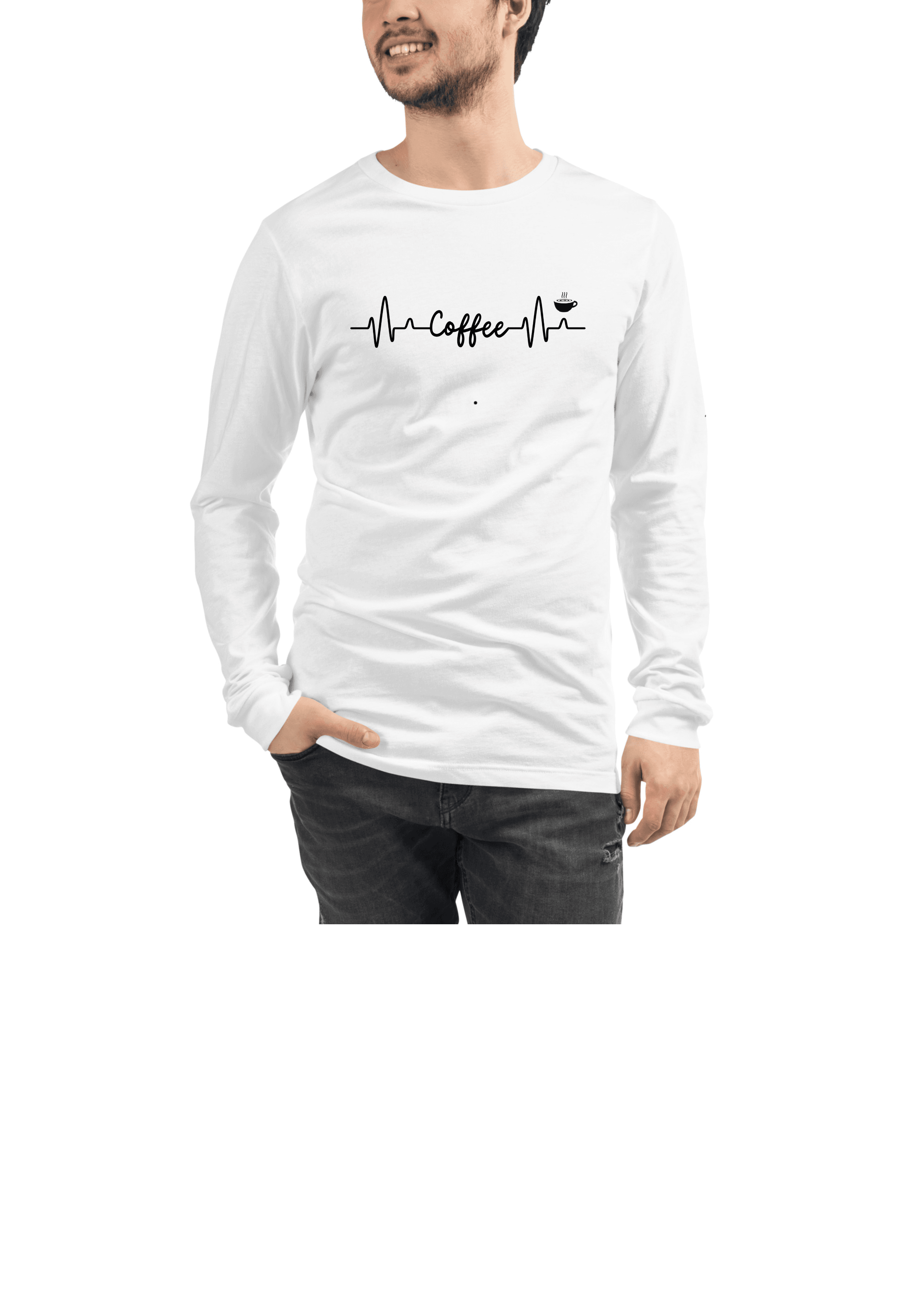 Unisex Long Sleeve Shirt - Coffee - Image 4