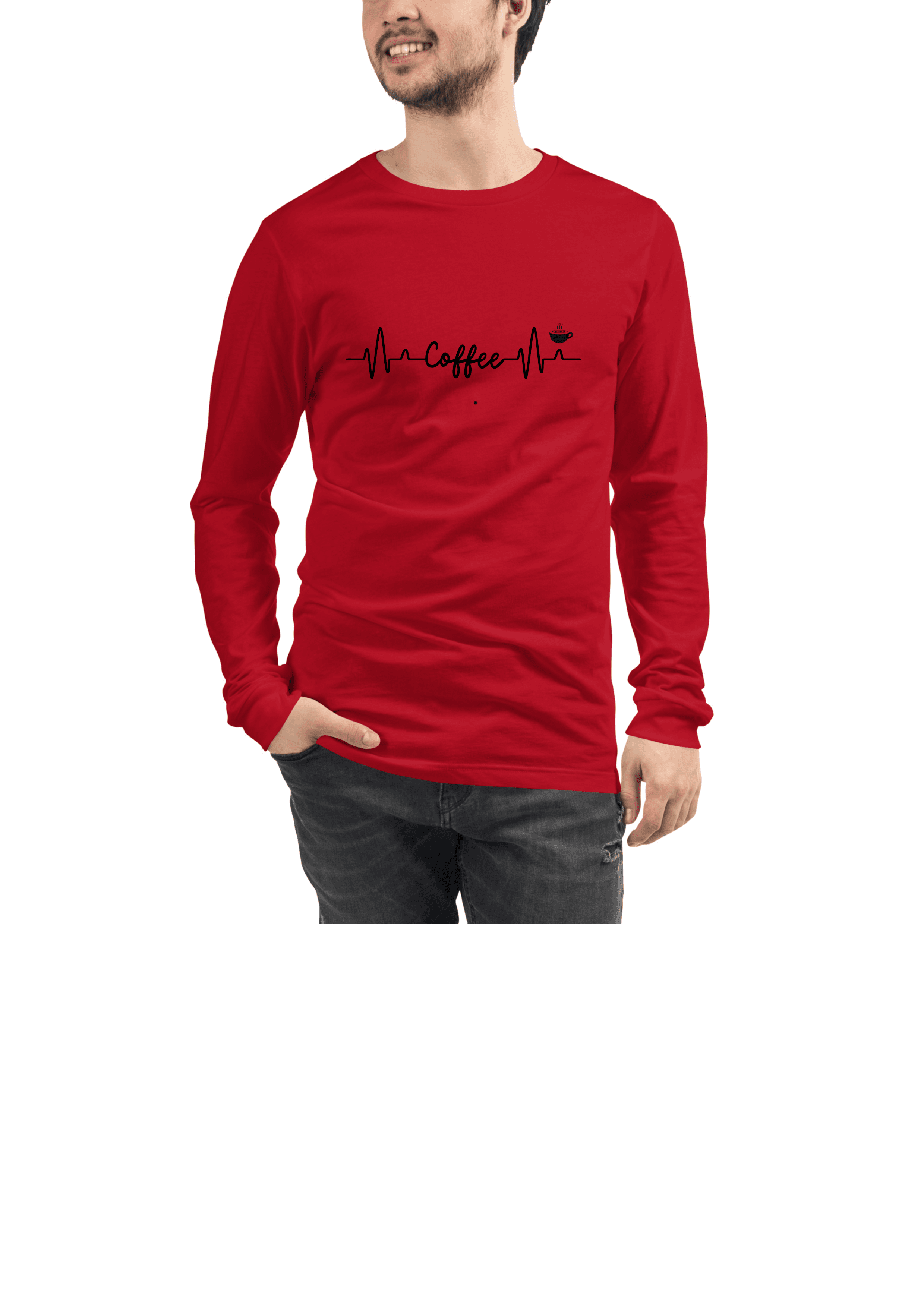 Unisex Long Sleeve Shirt - Coffee - Image 3