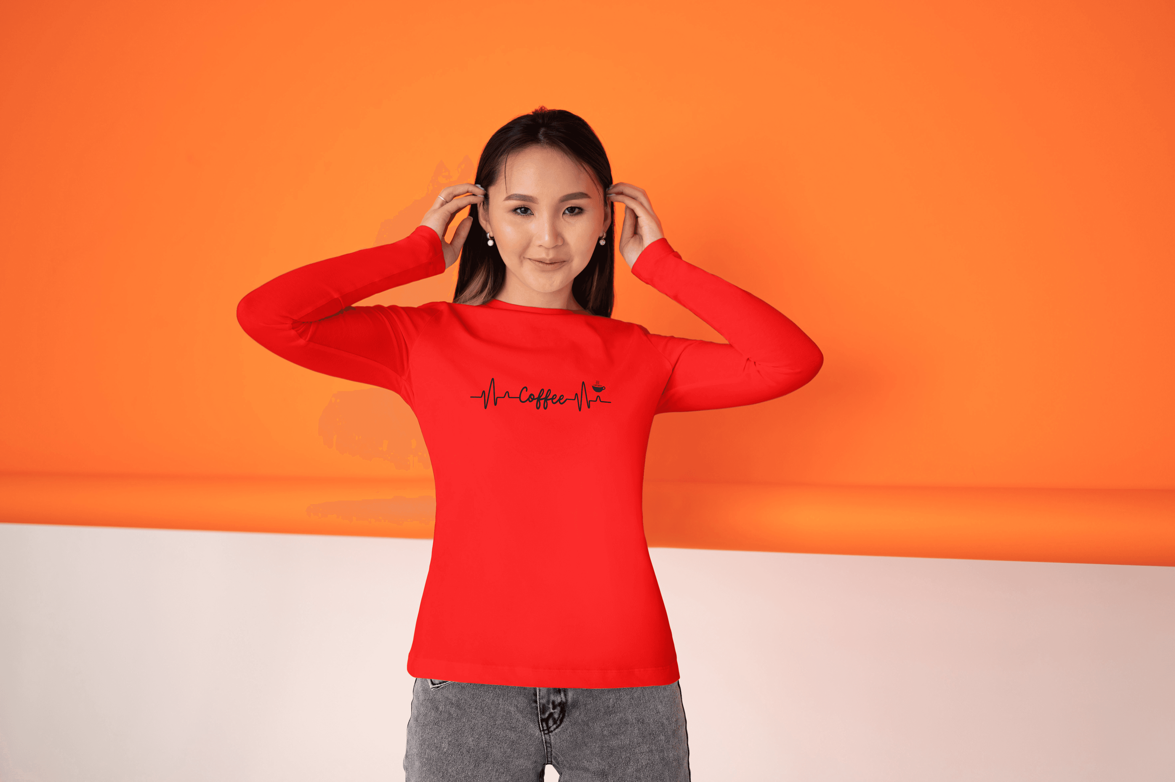 Unisex Long Sleeve Shirt - Coffee - Image 2