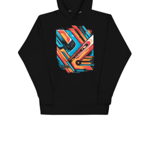 Unisex Hoodie with Abstract Art Graphic โ Trendy and Stylish Sweatshirt for All Genders