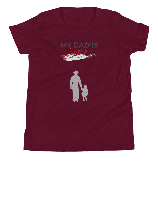 Kids T-Shirts - My Dad is a Hero - Image 3