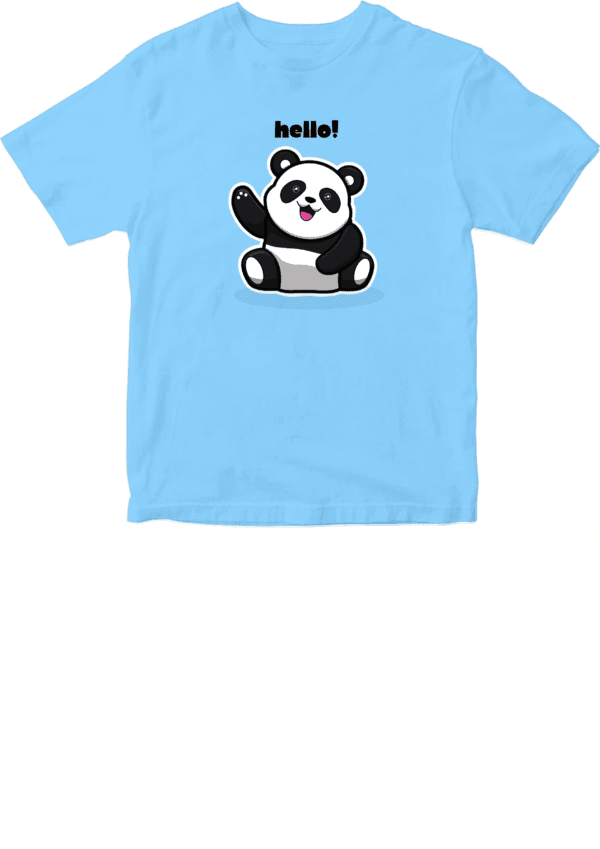 Kids T-Shirts - Hello Panda - Image 2