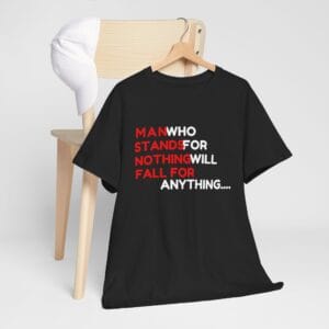 Activist T-Shirt, Malcom X Quotes Unisex Tee, Stand for Nothing Fall for Anything Shirt, Inspirational Quote