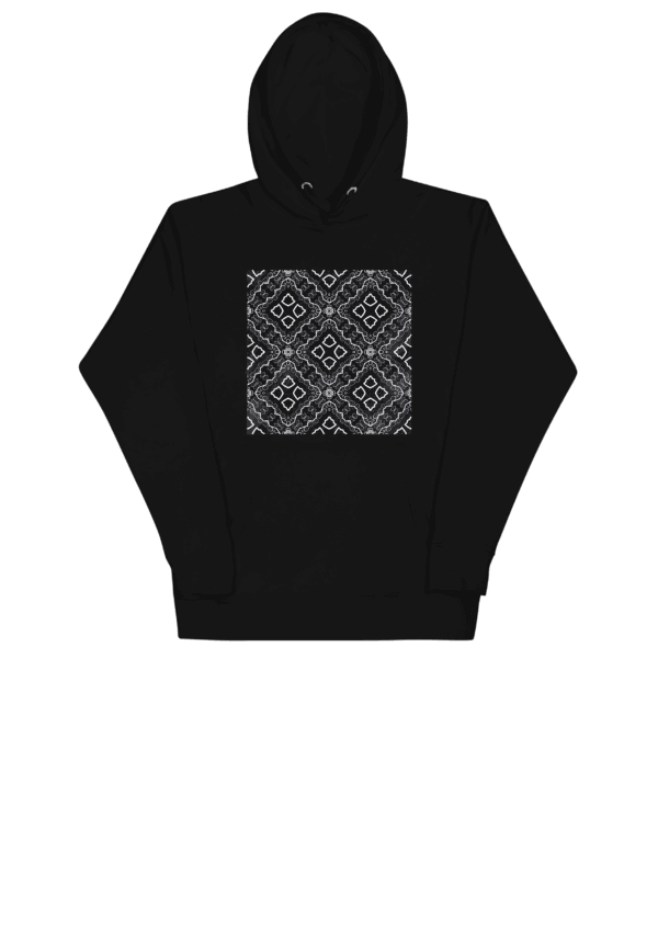 Fabric Texture Graphic Hoodie, Cozy Pullover Sweatshirt, Winter Fashion Jumper, Soft Material Hoody, Unisex Clothing Gift - Image 2