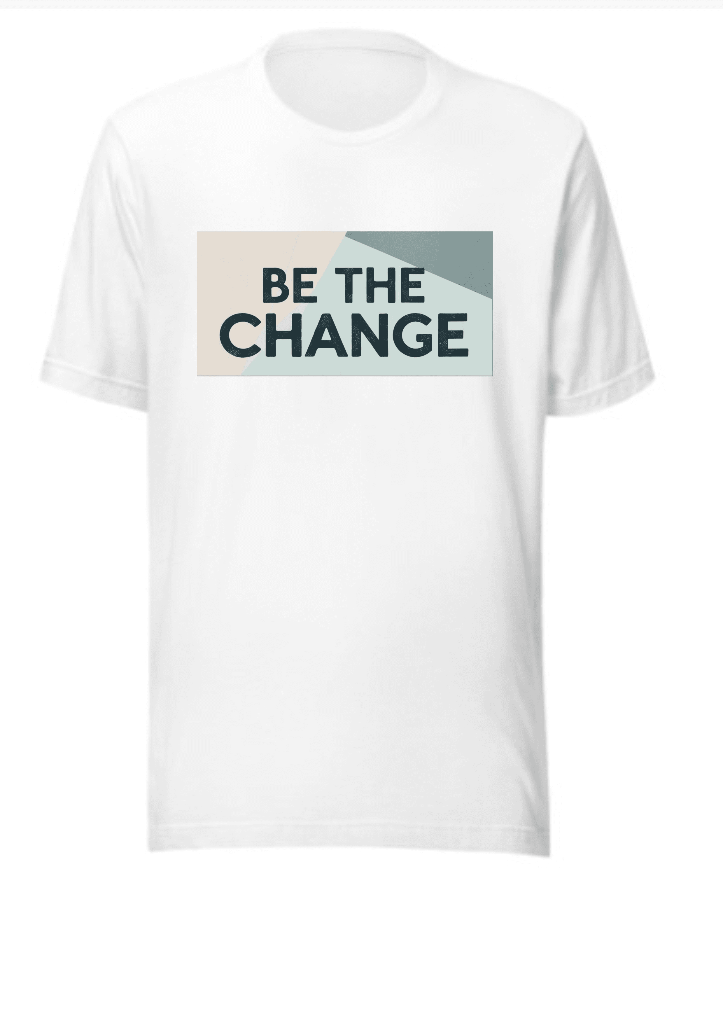 Cotton T-Shirt, Minimalist Inspiration T-Shirt, Geometric Shapes, Soft Gradient, Quote Tee, Motivational Shirt - Image 2