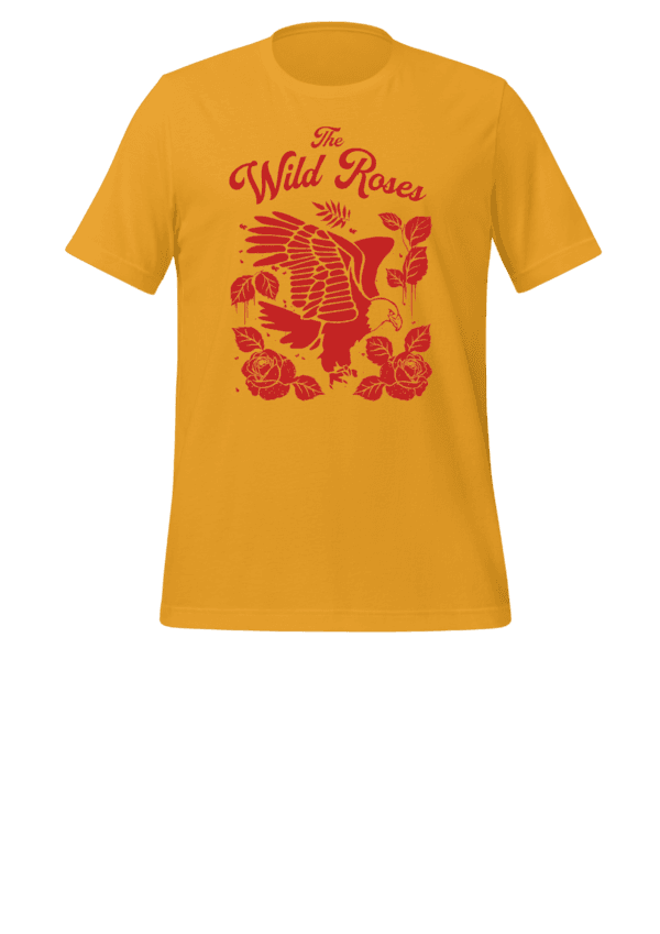 Eagle and Wild Rose, Graphic T-Shirt, Custom Graphic Tee, Nature Lover T-Shirt, Personalised Shirt, Boho T-Shirt - Image 11