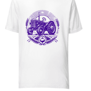 Unisex T-Shirt, Tractor Fields, Men and Women Tee, Farming Shirt, Rural Agriculture Top, Country Life Apparel