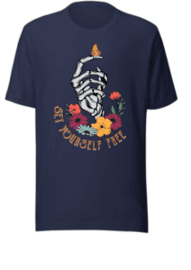 Graphic T-Shirt, Set Yourself Free, Hand Skull Tee, Mens T-Shirt, Womens T-shirt, Festival Clothing Graphic T-Shirt, Set Yourself Free, Hand Skull Tee, Mens T-Shirt, Womens T-shirt, Festival Clothing