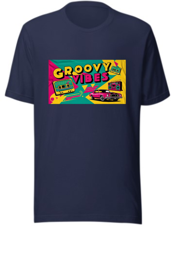 Vintage Tshirt, Retro T-Shirt, Cassette Tape Graphic, Unisex Cotton Top, Funky Fonts, Music Lover Gift, 80s 90s - Image 3