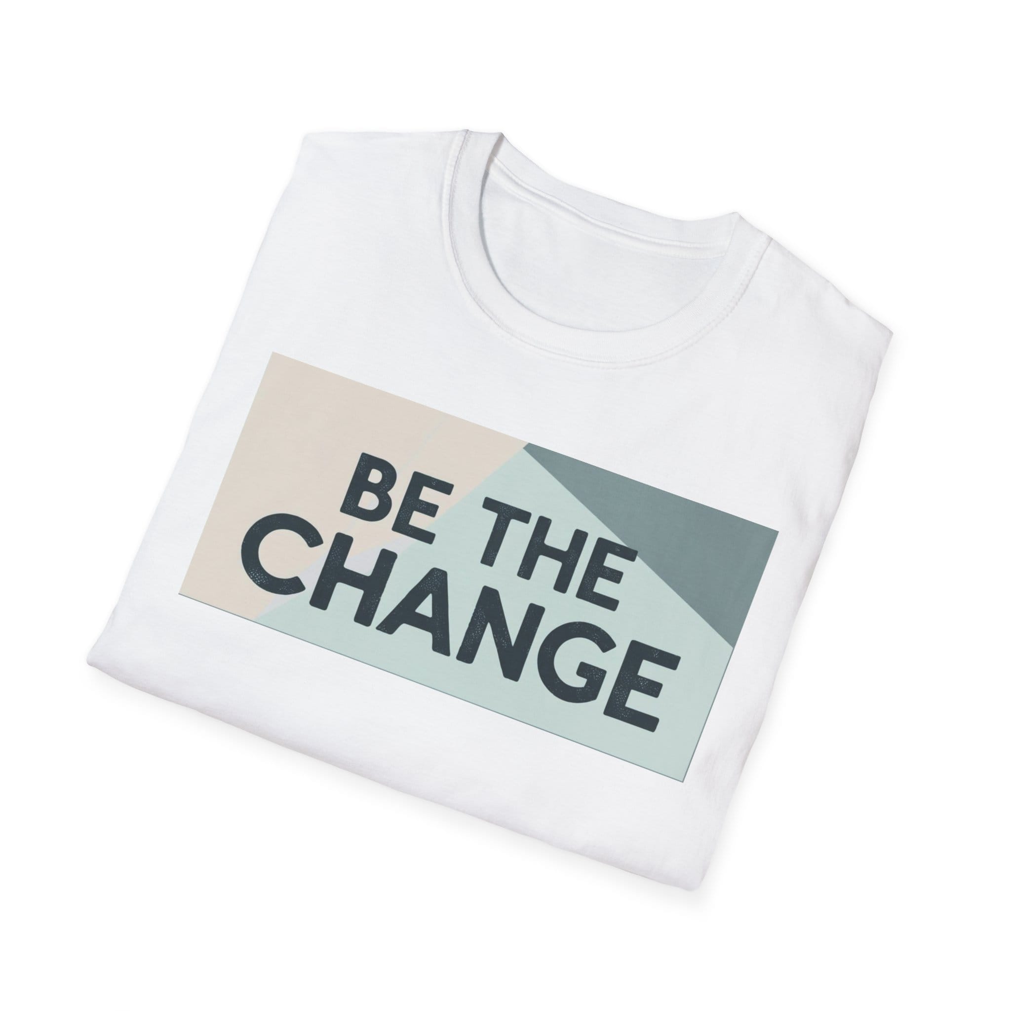 Cotton T-Shirt, Minimalist Inspiration T-Shirt, Geometric Shapes, Soft Gradient, Quote Tee, Motivational Shirt - Image 4