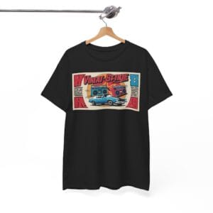 Retro T-Shirt, Bold Vintage Design, Cassette Tape Graphic, Unisex Cotton Top, Funky Fonts, Music Lover Gift, 80s 90s