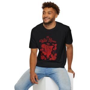 Eagle and Wild Rose, Graphic T-Shirt, Custom Graphic Tee, Nature Lover T-Shirt, Personalised Shirt, Boho T-Shirt