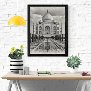 Wall Decor Poster, Taj Mahal Digital Pencil Sketch, Symbol of Love, Wonder of the World, Home Decor, Wall Art, Gift Idea, Travel Lover