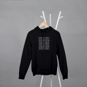 Fabric Texture Graphic Hoodie, Cozy Pullover Sweatshirt, Winter Fashion Jumper, Soft Material Hoody, Unisex Clothing Gift