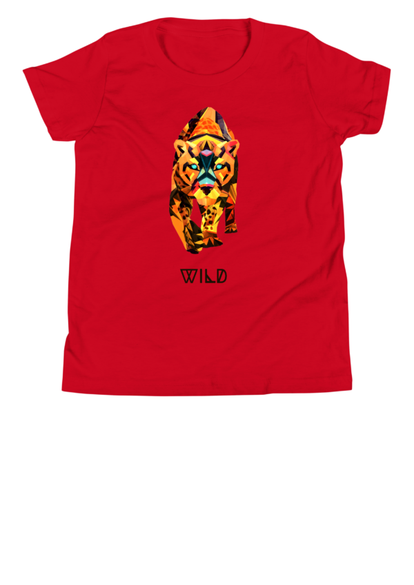 Kids T-Shirt, Wild Lion Graphic Tee, Children's Clothing, Youth Shirt, Fun Kid's Top - Image 3