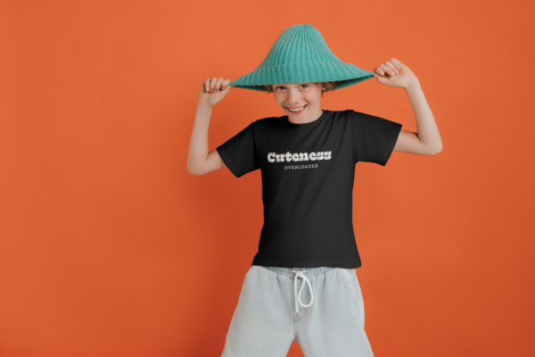 Kids T-Shirt, Cuteness Overloaded Graphic Tee, Children's Clothing, Youth Shirt, Fun Kid's Top
