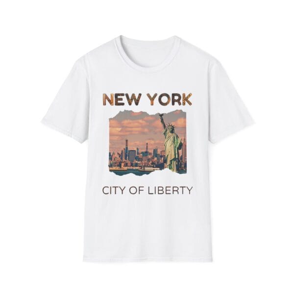 New York City of Liberty T-Shirt, Soft Tee, Travel Shirt, Gift for NYC Lovers, Vintage NYC Apparel, Statue of Liberty - Image 4