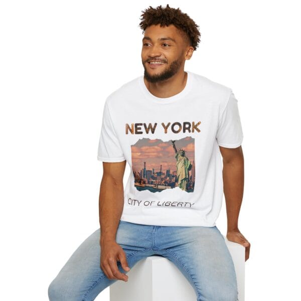 New York City of Liberty T-Shirt, Soft Tee, Travel Shirt, Gift for NYC Lovers, Vintage NYC Apparel, Statue of Liberty - Image 9