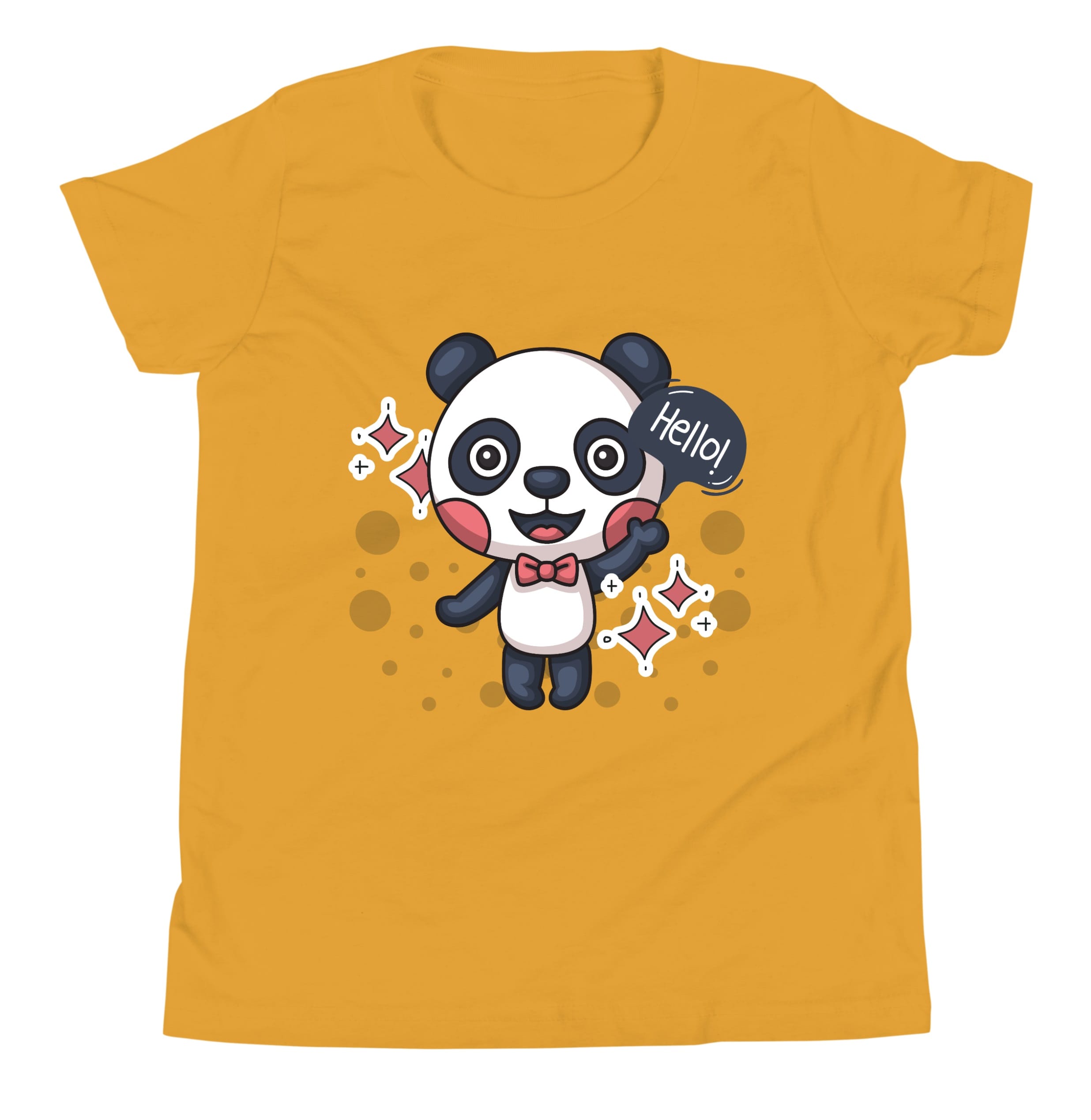 ๐ผ Kids Panda Cartoon T-Shirt (Beige) โ Soft Cotton Casual Wear for Boys & Girls