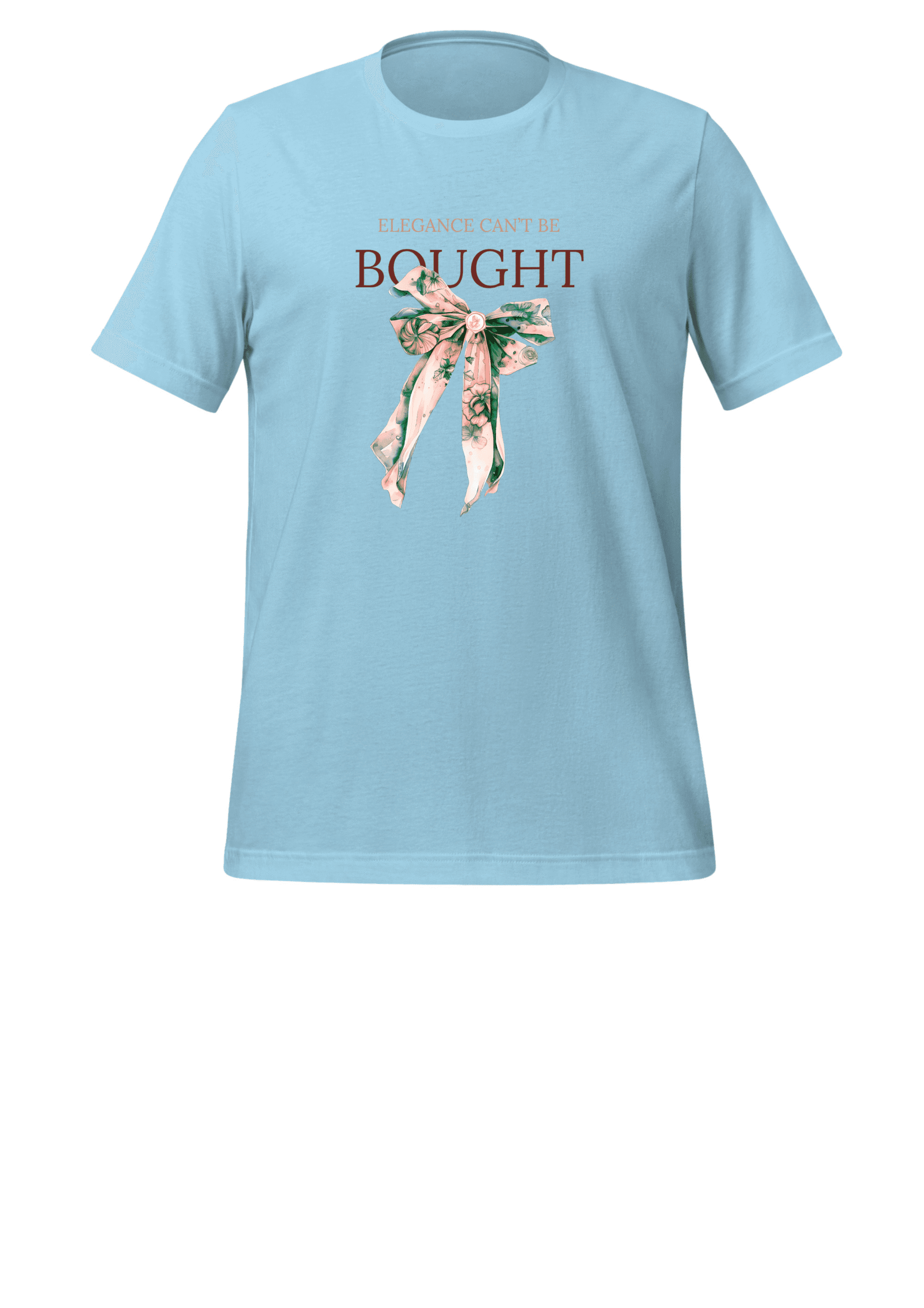 Women's Graphic T-Shirt – "Elegance Can't Be Bought" - Image 2
