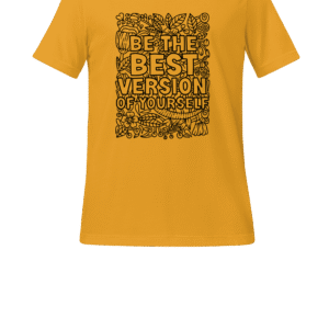 Unisex Printed T-Shirt – Be the Best Version of Yourself | Marfz.pk